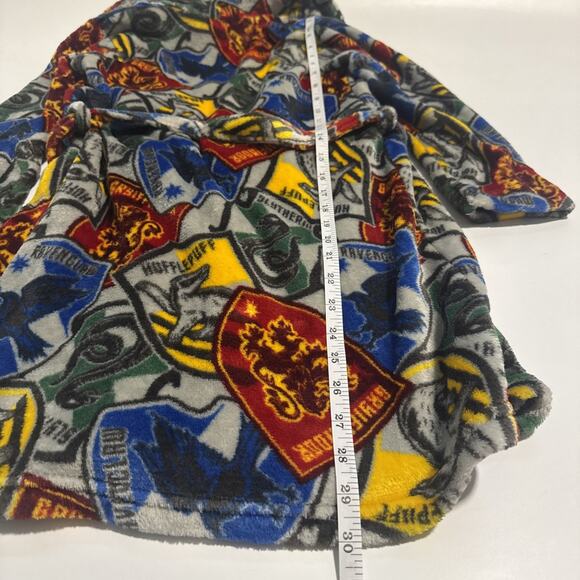 Harry Potter Ravenclaw Fleece Bath Robe Kids Size Medium EUC 8/10 - Picture 7 of 9